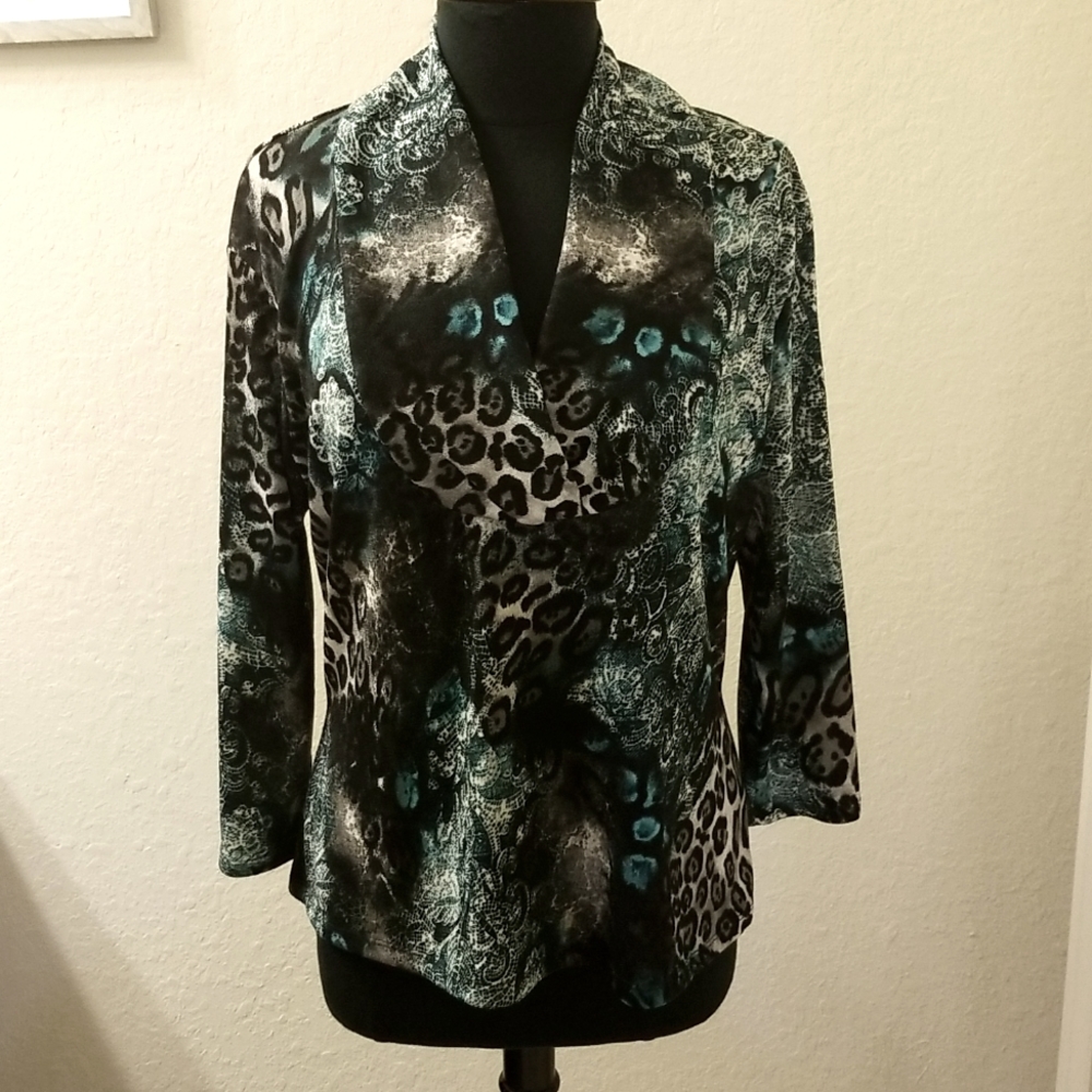 Cato's Front Crossover Blouse